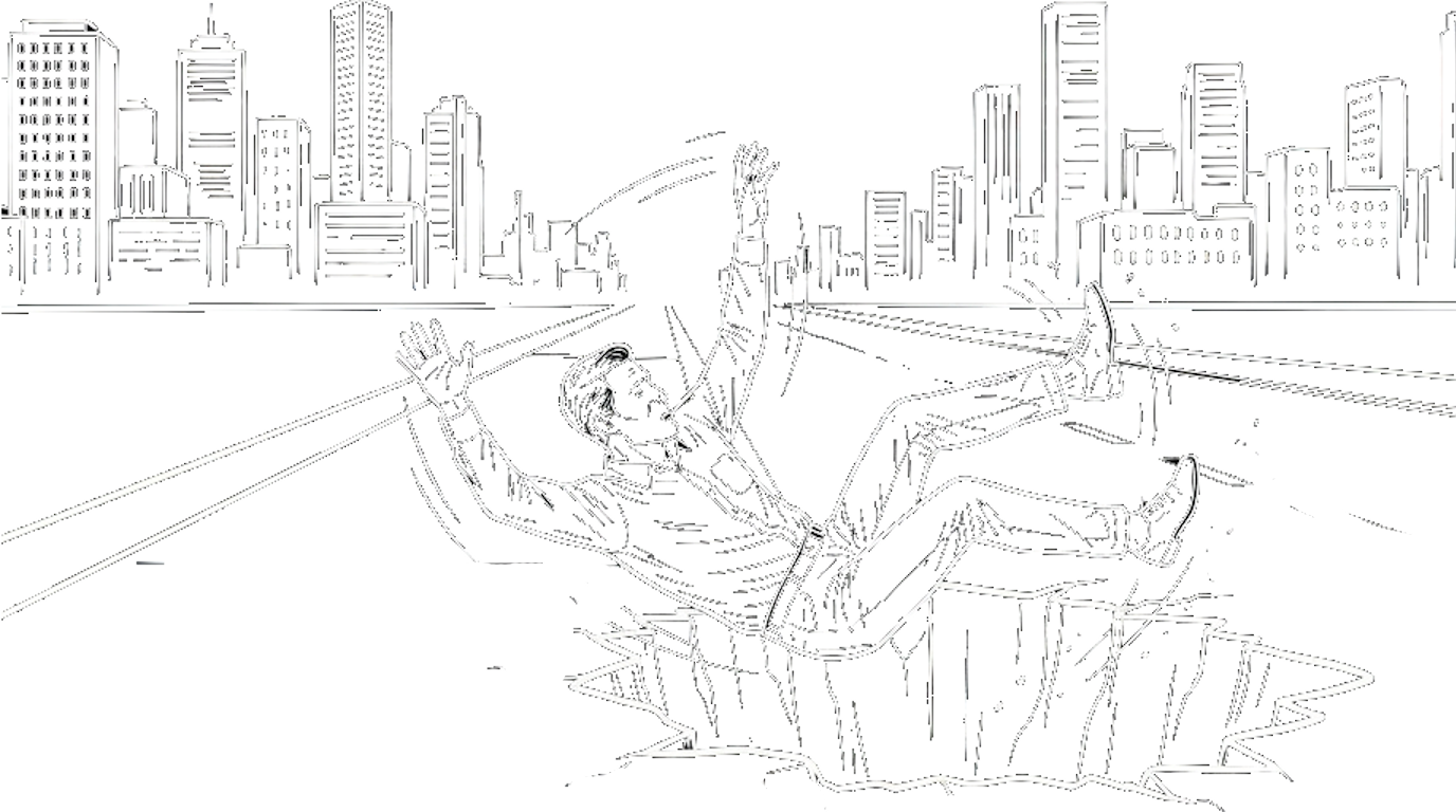 אדם נופל לבור, מטאפורה לשבירת הרגלים אוטומטיים דרך מיינדפולנס