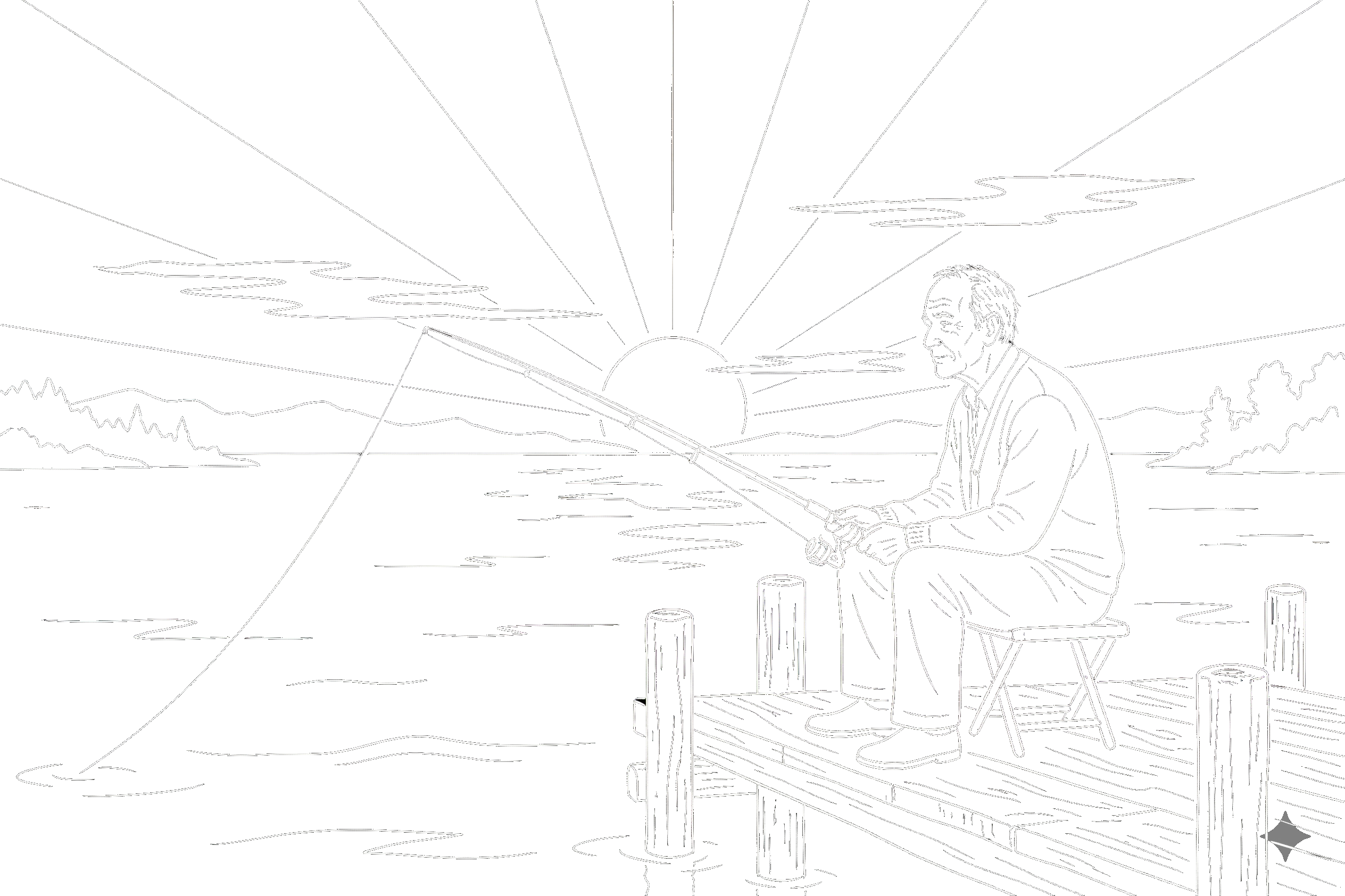 דייג בודד, מטאפורה ללמידת מדיטציה עצמאית ללא אפליקציות מונחות